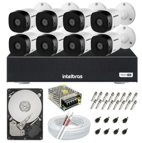 Câmeras de segurança INTELBRAS kit completo. - Foto 2