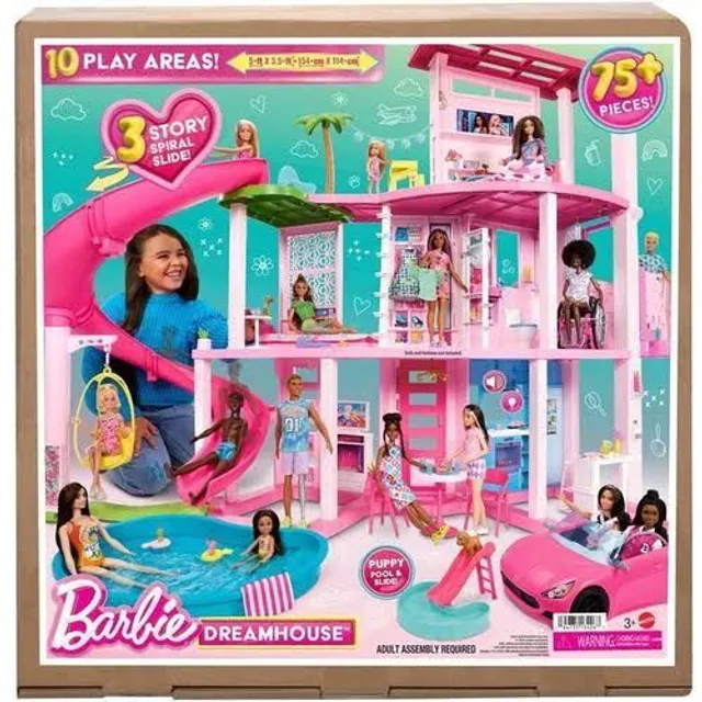 Casinha Boneca Barbie 30 Móveis Tudo Montado Chegar Brincar! em