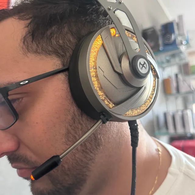 Fone Gamer com Microfone Mox MO-GH710 RGB com Iluminação LED - Foto 4
