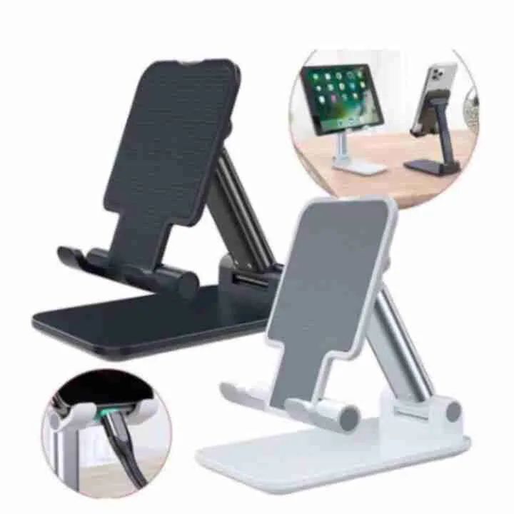 Suporte dobrável de Mesa para Celular ou Tablet até 7 com ajuste de altura - Foto 4