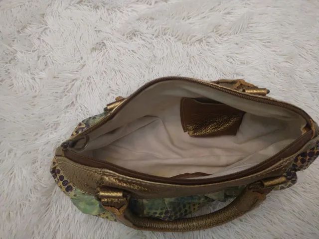 Bolsa em couro ouro velho - Foto 5