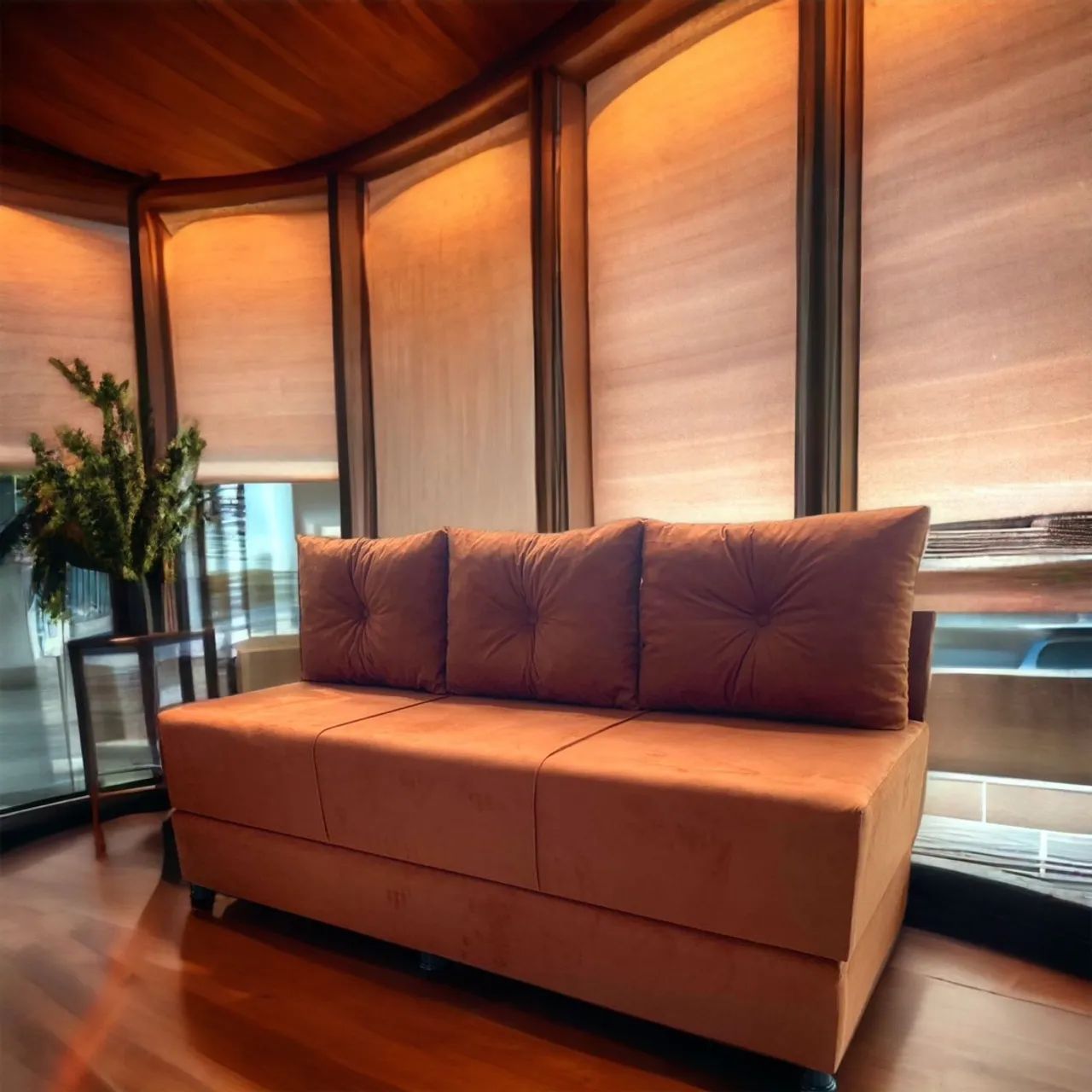 SOFÁ CAMA MUITO PRÁTICO DE 3 LUGARES E 1 CAMA CASAL NOVOS  - Foto 5