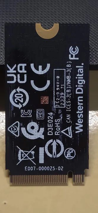 Ssd M.2 NVMe 2240 wd sn740 512GB Pcie Gen4x4 Western Digital - Foto 5