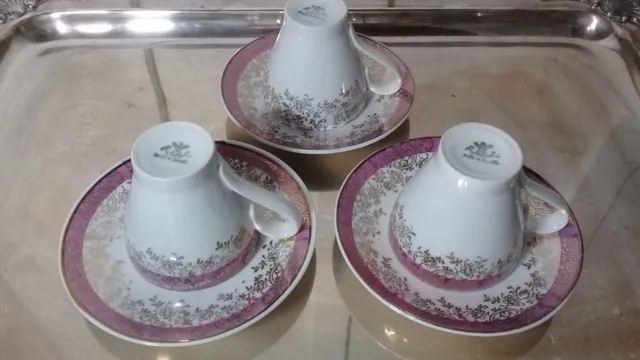 Xícaras De Café Antigas Porcelana Real