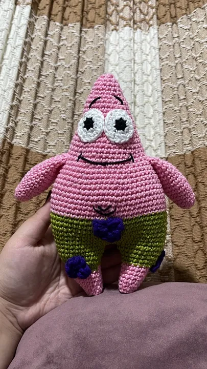 Patrick estrela de crochê