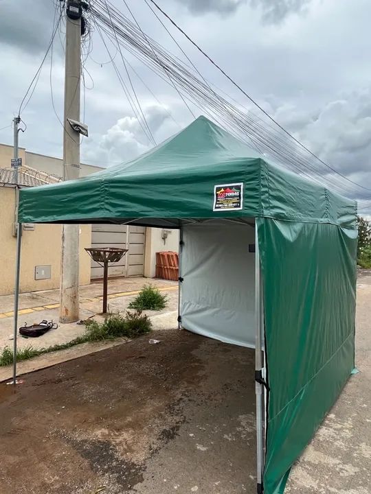 Tenda 3x3 com 2 laterais no PVC SÓ 1270,00 - Foto 5
