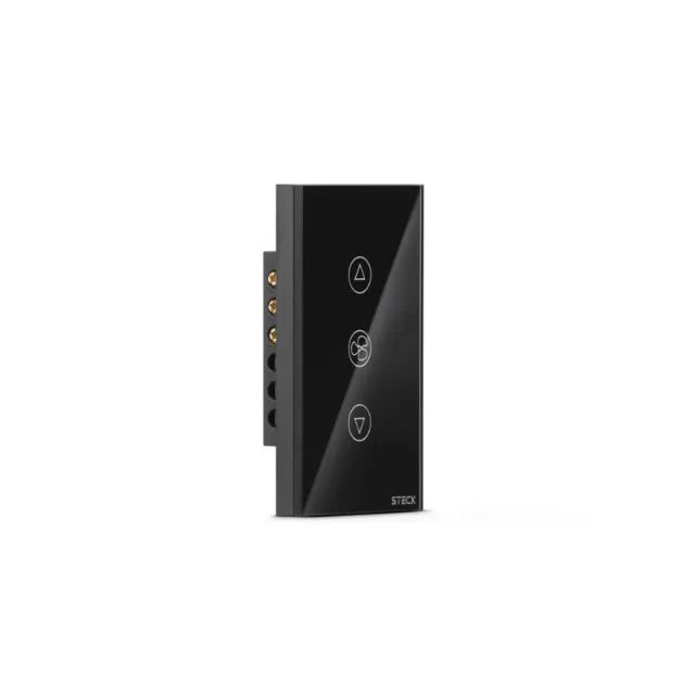Interruptor Inteligente Smarteck 4X2" Ventilador Touch Wi-fi Preto, compatível Alexa - Foto 2