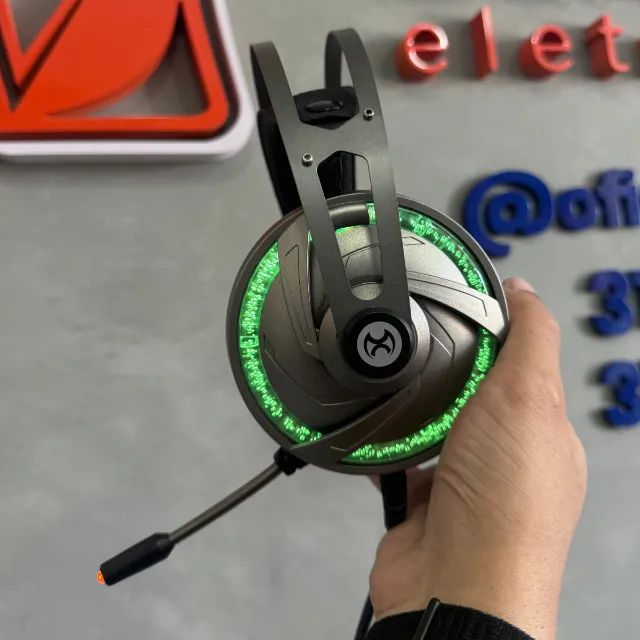 Fone Gamer com Microfone Mox MO-GH710 RGB com Iluminação LED - Foto 5