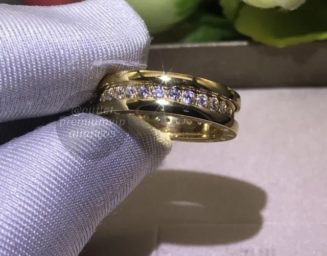 aliança anel bulgari bzero com 20 milesimos de ouro 18k - Foto 4