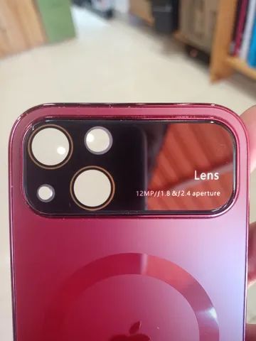 Capa iPhone 13 Vermelho/Bordô  - Foto 3