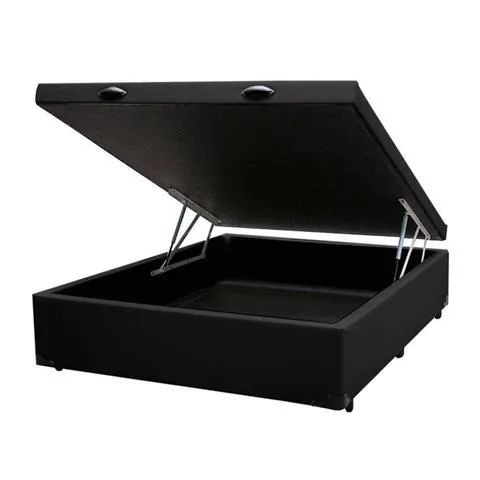 Base Box Baú Casal, em Corino ou Suede