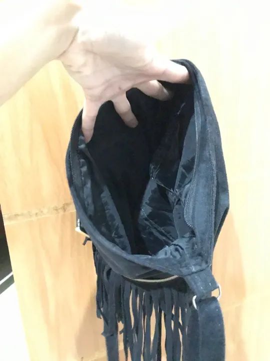 Bolsa de ombro preta - Foto 4