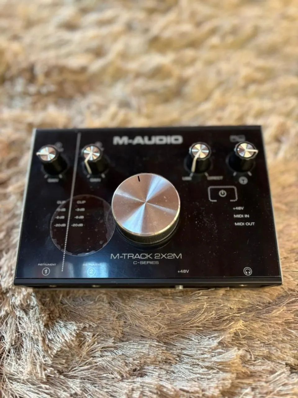 Placa de áudio m-audio m-track 2x2m (ESTADO DE NOVA)