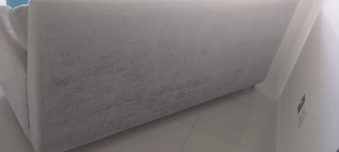 Sofá 3Lugares Cinza Confortável - Foto 4