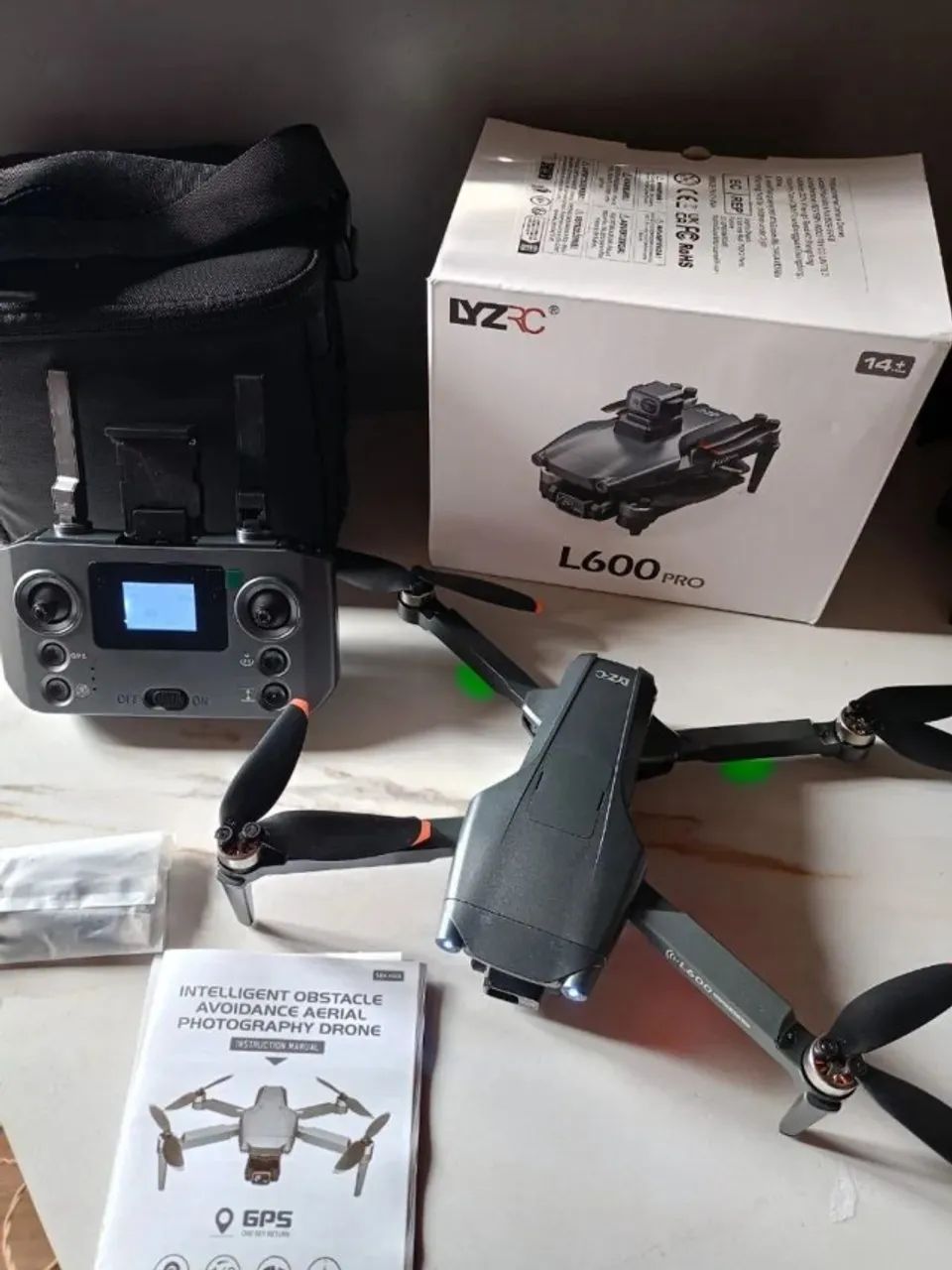 Drone l600 gimbal 3 eixos gravação 2.7k gps - Foto 2