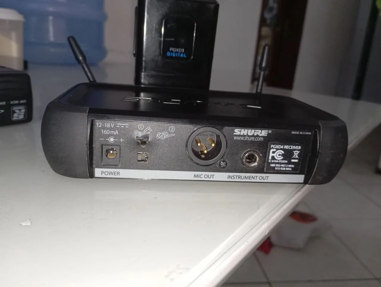 Microfone Shure pgxd ( receptor+ microfone headset+ bodypack  - Foto 5