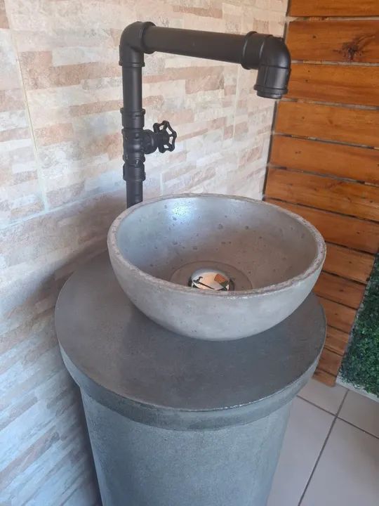 Cuba de piso para Banheiro e lavatório - Estilo Industrial - Foto 2