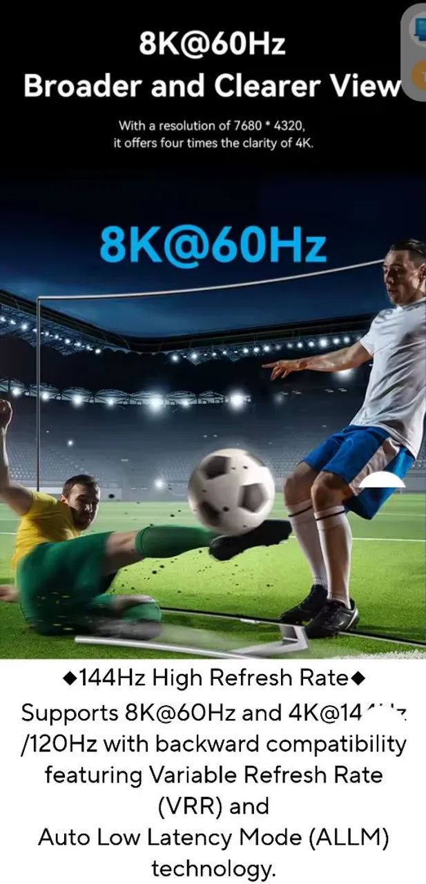 Switch HDMI 8K 3x1 - 3 entradas 1 saída - Alta definição - Foto 3