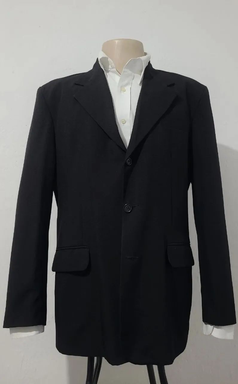 Blazer preto Nº 50, bonito, original, elegante, confortável, design moderno. 