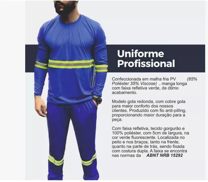 Uniformes Profissionais | Empresas Construtoras | Conjunto Trabalho e Serviços Gerais 