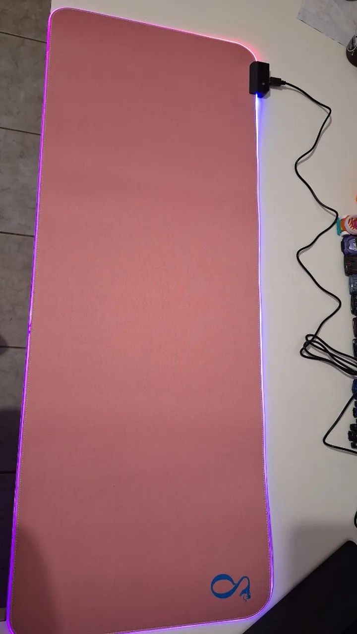 Mousepad gamer RGB ROSA 80X30 - Foto 3
