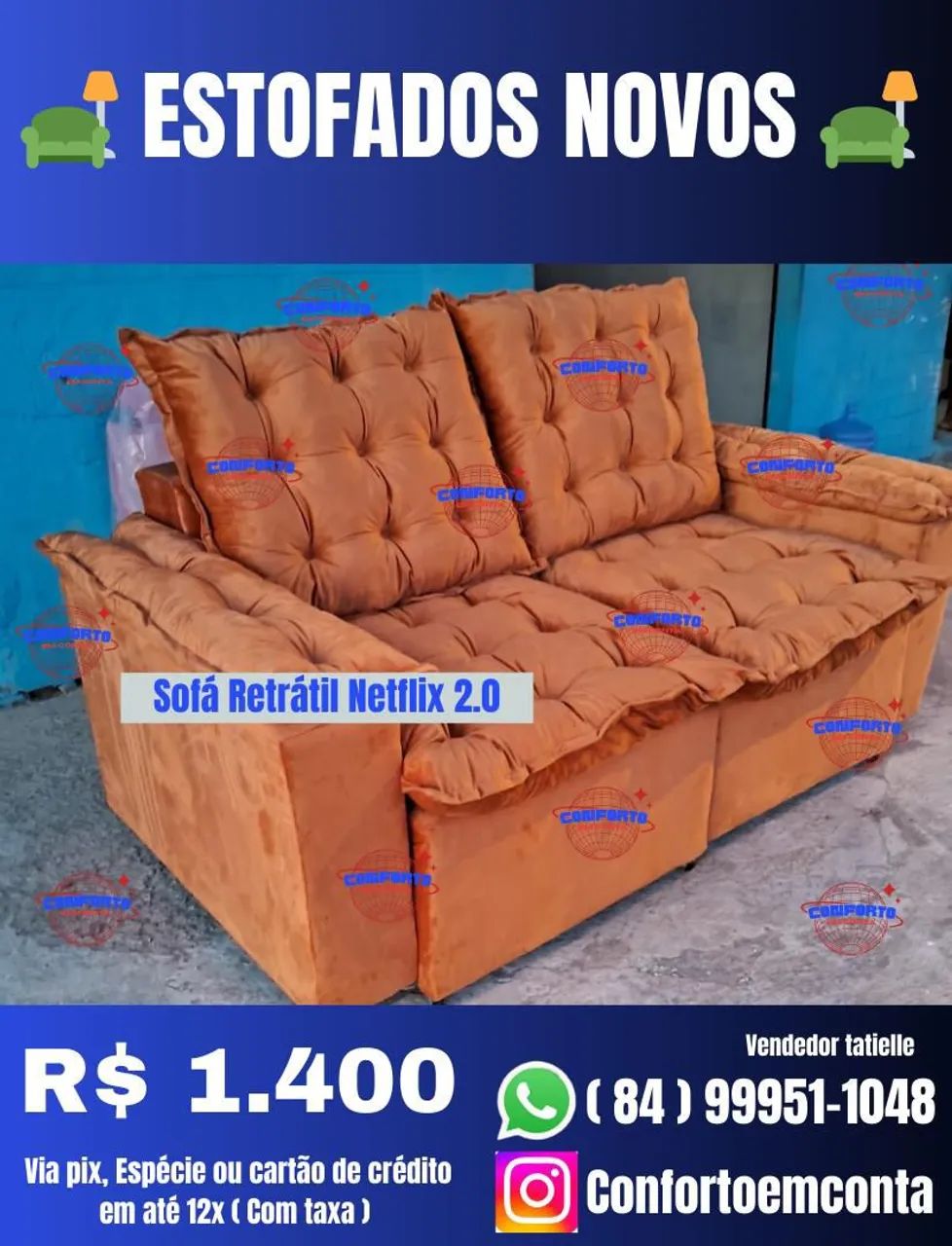 Sofá Retrátil Netflix 2.0 - Novo diretamente da fábrica  - Foto 2