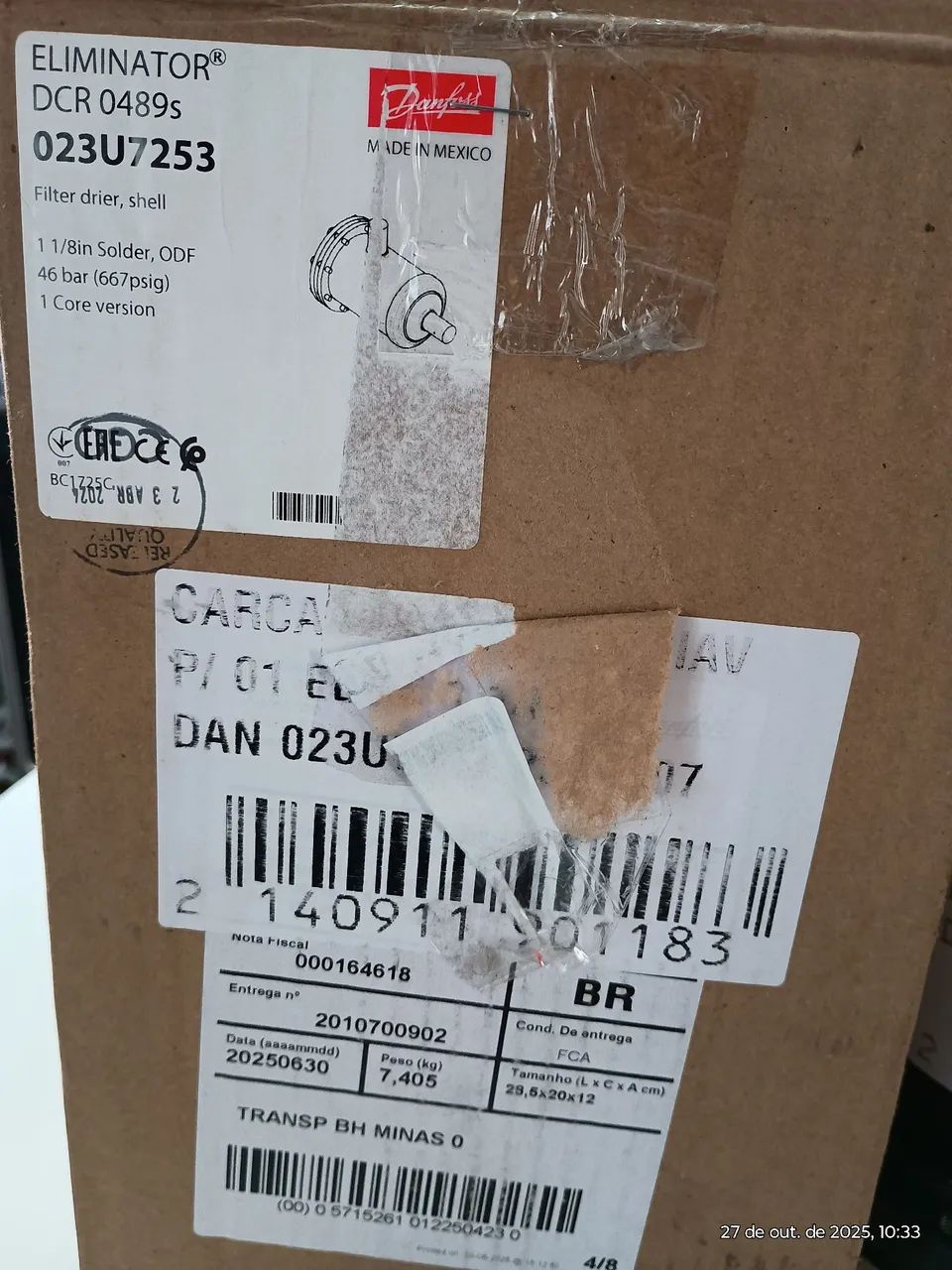 Carcaça Para Filtro Danfoss 1-1/8"