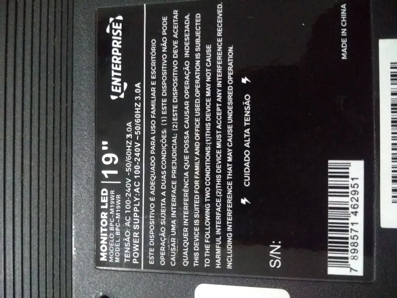 Placa principal monitor Enterprise 19 m19wr - Foto 2