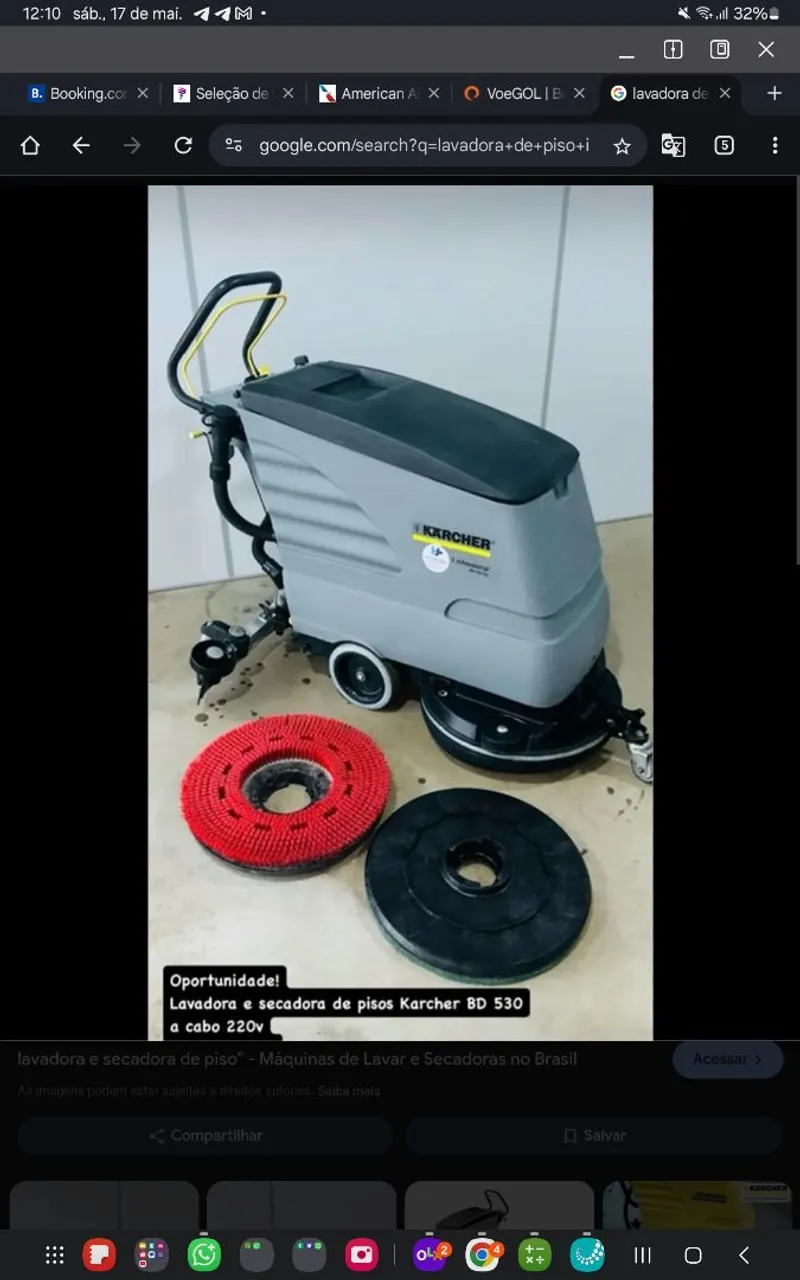 Lavadora e Secadora de Pisos Karcher BD 530