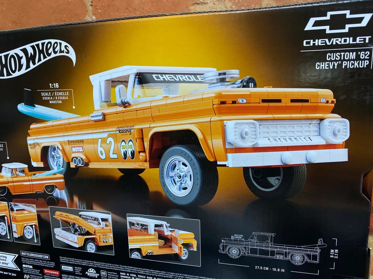 Hotwheels Custom 62 Chevy Pickup - Brick Shop - Lego da Hotwheels