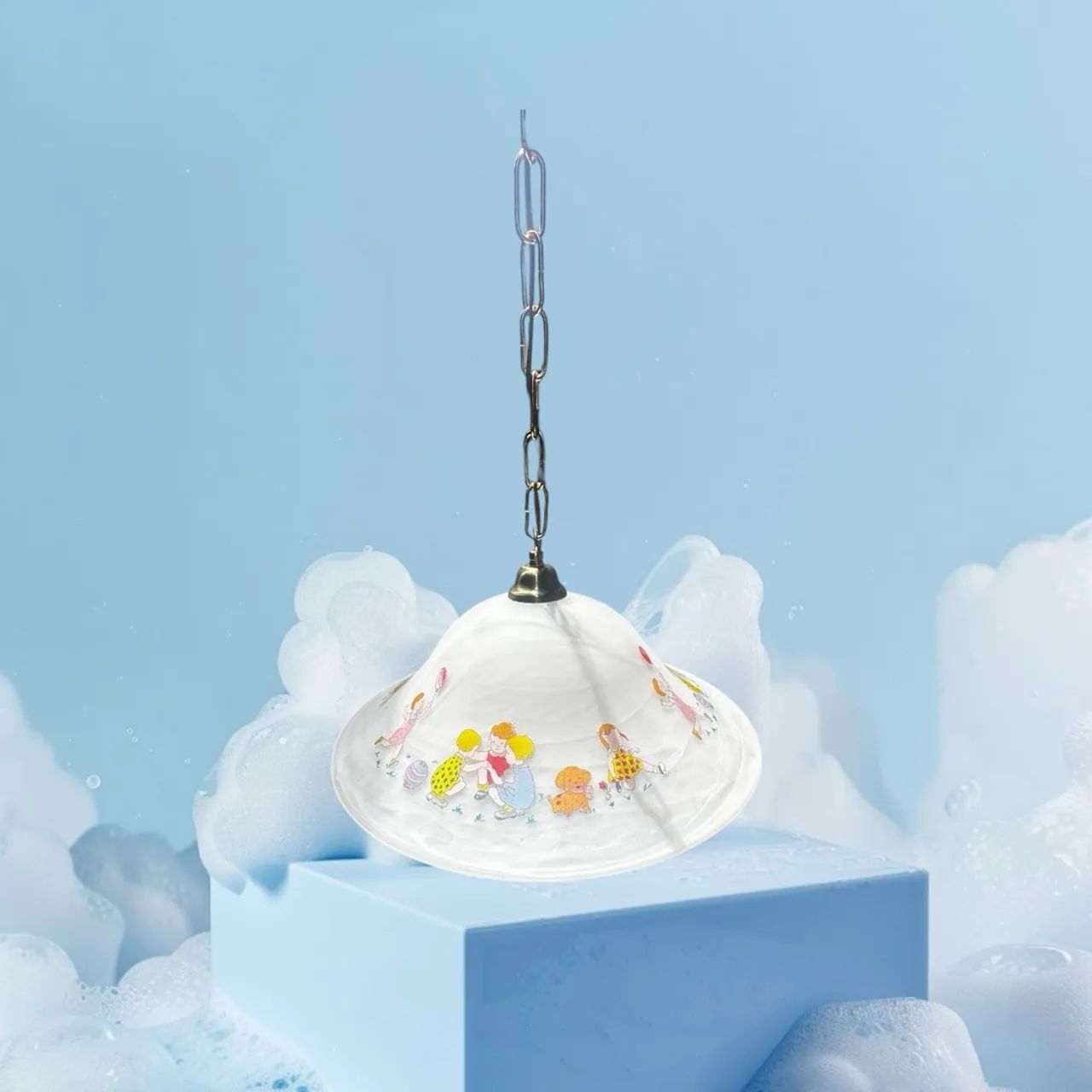Lustre infantil com cúpula de vidro - Foto 4