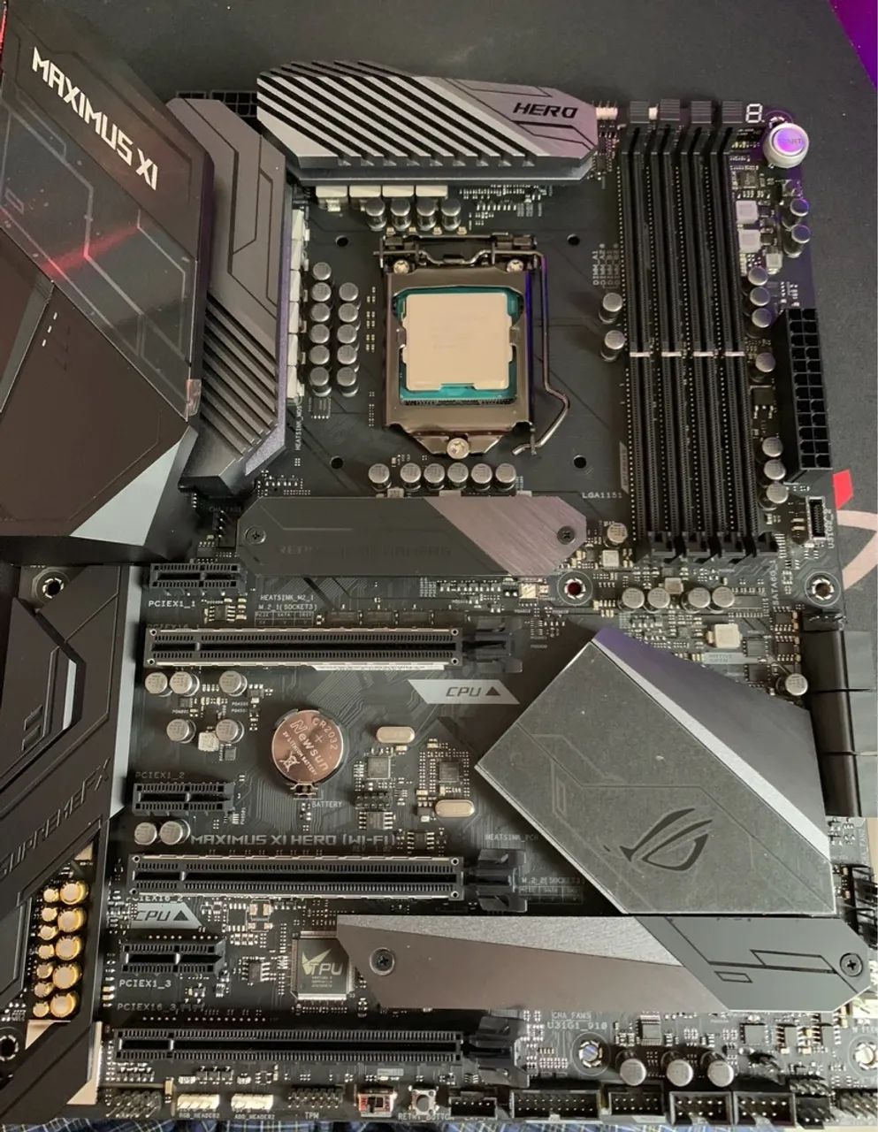 Kit i9 9900k + placa mae ASUS MAXIMUS HERO WIFI Z390 + memória 2x