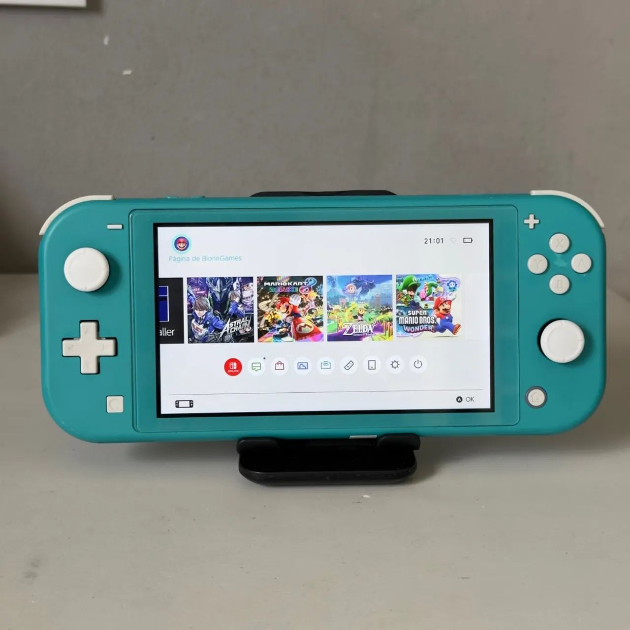 Nintendo Switch Lite Turquesa Desbloqueado 128gb Usado