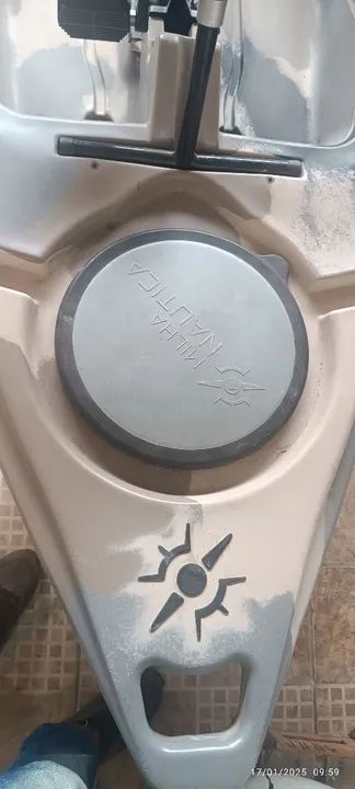 Caiaque leader milha náutica semi-novo completo  - Foto 4