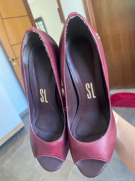 Sapato feminino Salto Alto grosso Santa Lolla