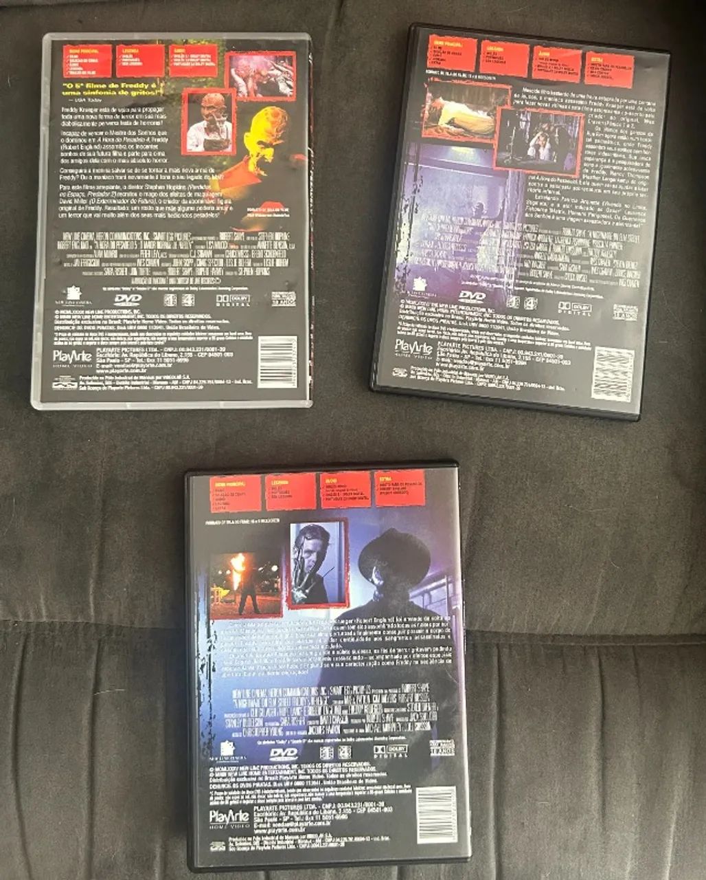 DVDs A HORA DO PESADELO 2, 3 E 5  - Foto 2