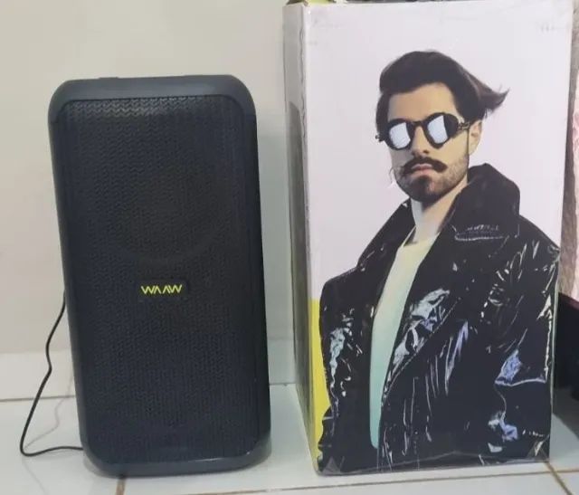 Caixa de Som Bluetooth WAAW By Alok Infinite 200 160W RMS com Show de LEDs