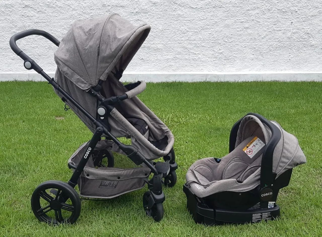 Vendo Carrinho Moisés + Bebê conforto da Cosco - Foto 6