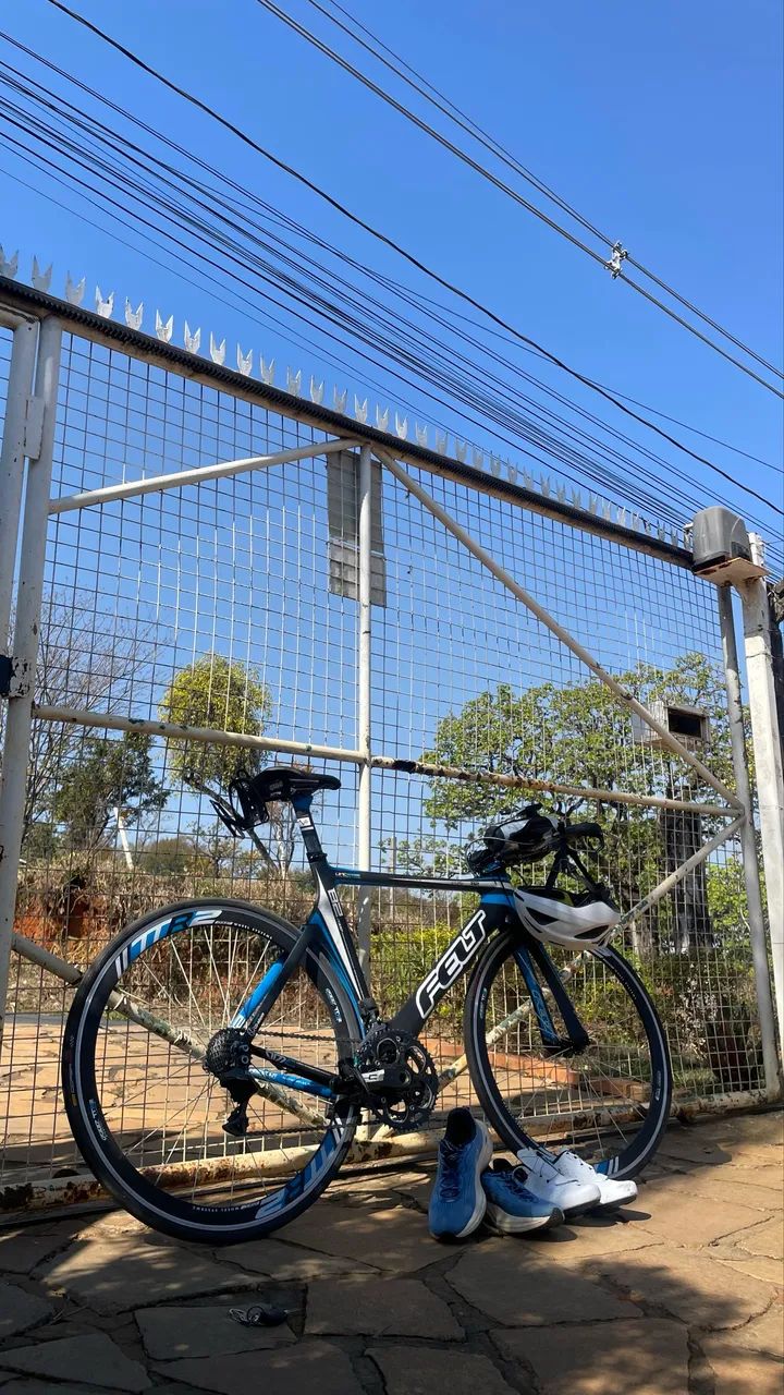 Bike de triathlon com câmbio ELETRÔNICO!!!