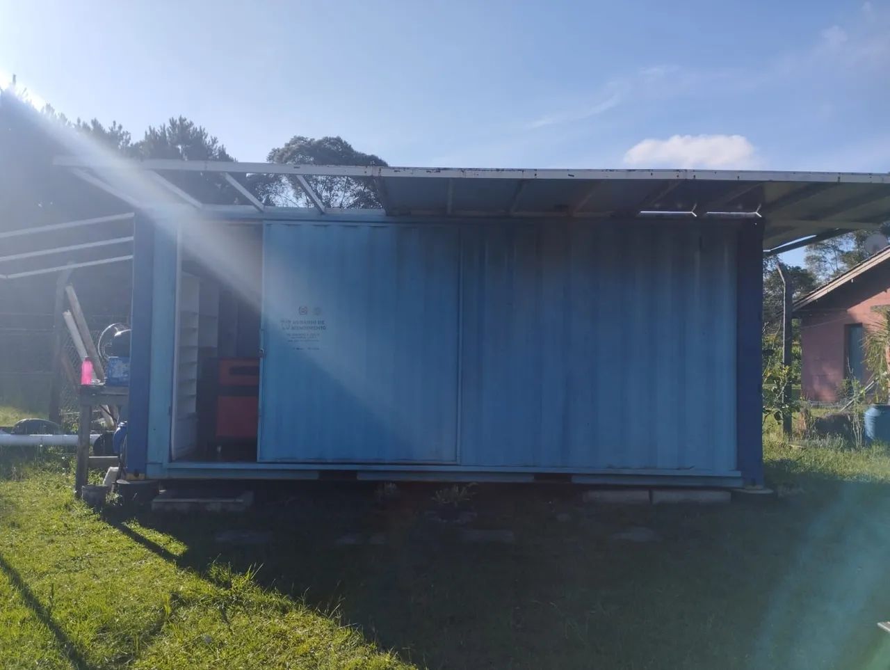 CONTAINER 20 PÉS - PRONTO PARA LOJA OU ESCRITÓRIO - TODO MOBILIADO E CLIMATIZADO!! - Foto 2