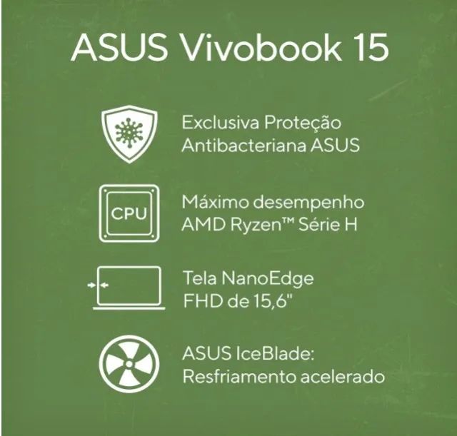 NOTEBOOK ASUS RYZEN 7 4800H - MELHOR NOTEBOOK DOS ULTIMOS ANOS, AINDA NA GARANTIA. - Foto 2