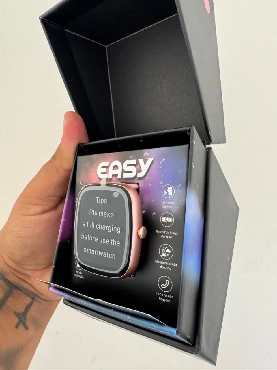 Easyclick Smartwatch Smartwatch EASY - Comando de voz e longa duração - Smartwatches ...