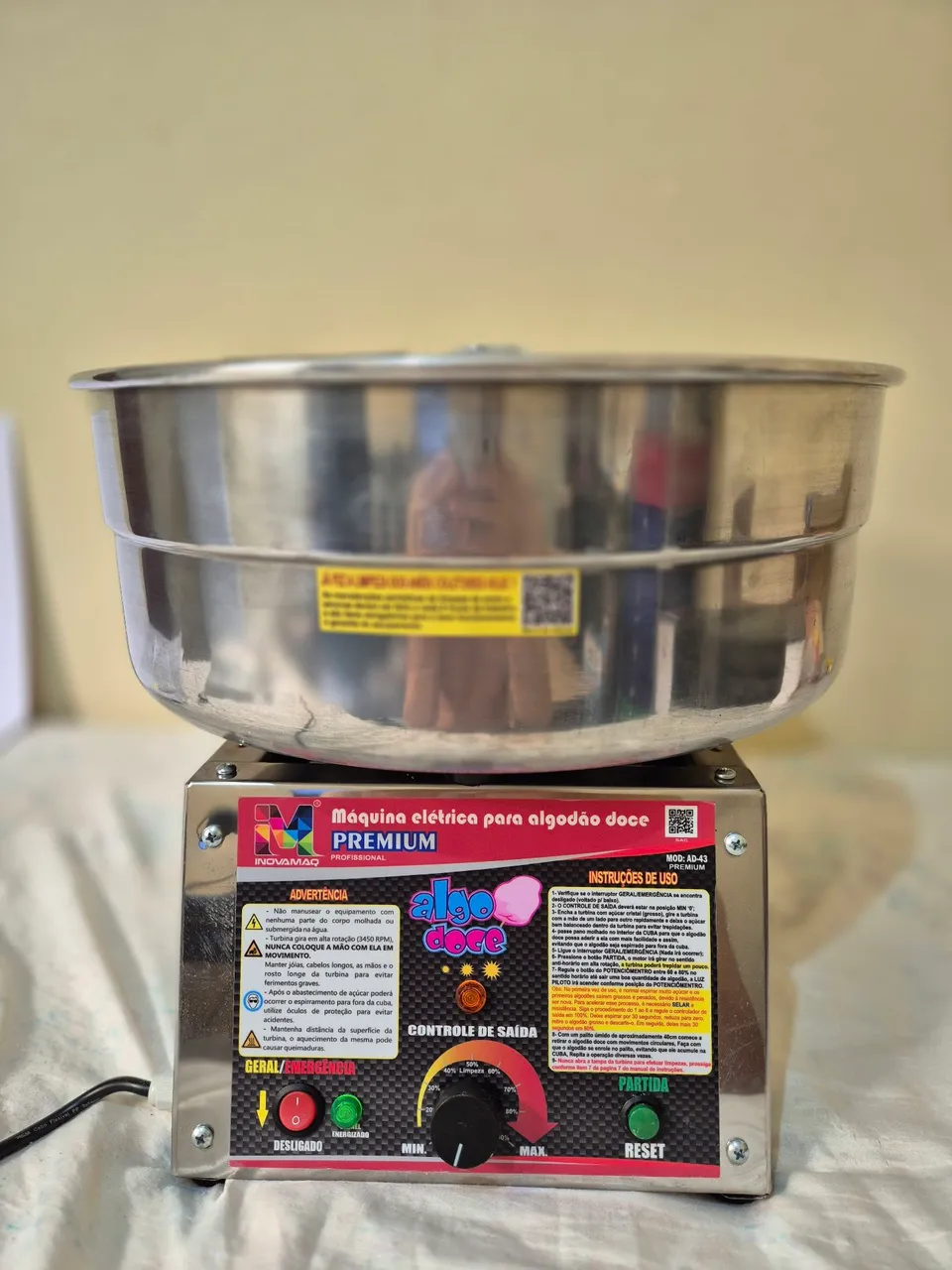 Máquina de Algodão Doce Premium Inovamaq