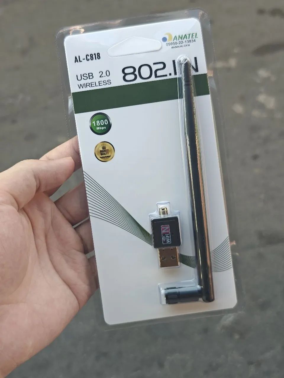 Adaptador wifi USB para Pc e MacBook - entrega em São Luís e região 