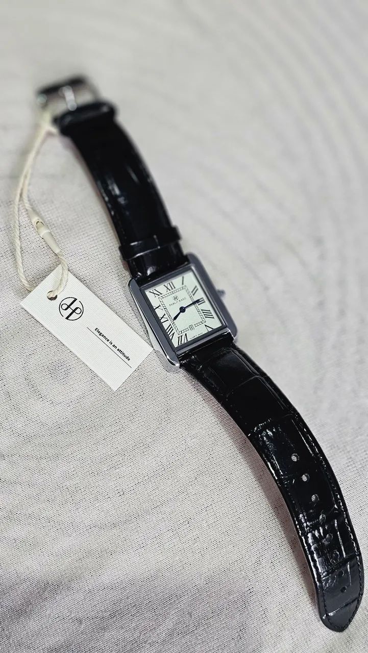 Relógio Pablo Raez "Cartier" Tank - Novo s/ Caixa