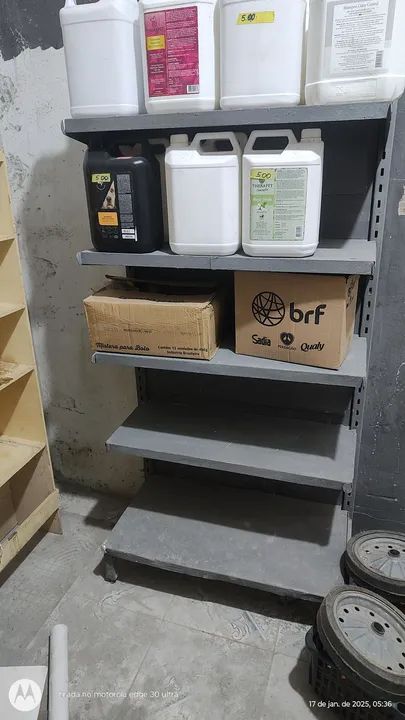 Prateleiras de aço para comércio