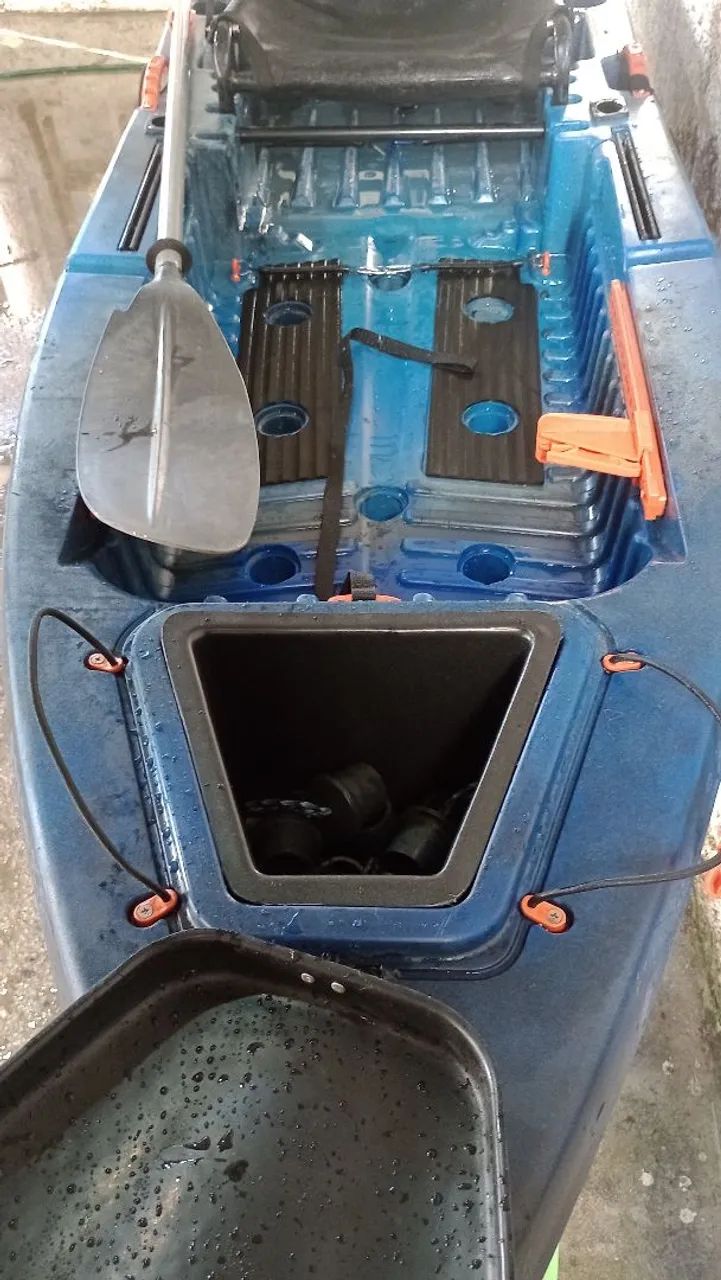 Caiaque Osken Pesca 3.2 - Azul - Carga 180kg + Colete - Foto 3