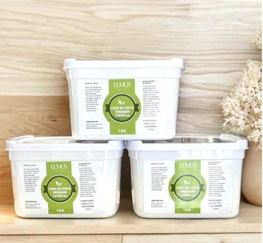 Cera De Coco Cremosa Para Velas 100% Vegetal - 1kg