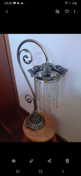 Lustre de cristal antigo - Foto 2