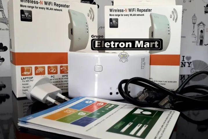 Repetidor de Sinal Wi fi, leve seu sinal mais longe Amplificador Wireless Wifi